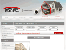 Tablet Screenshot of komfort-reality.cz